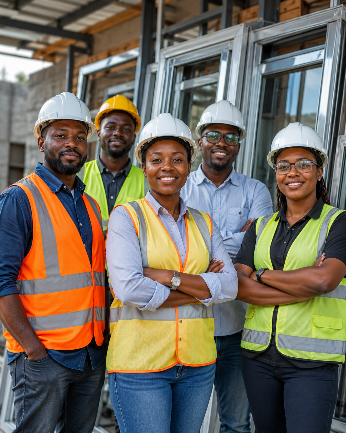 Isange Modern Aluminium Ltd team at work