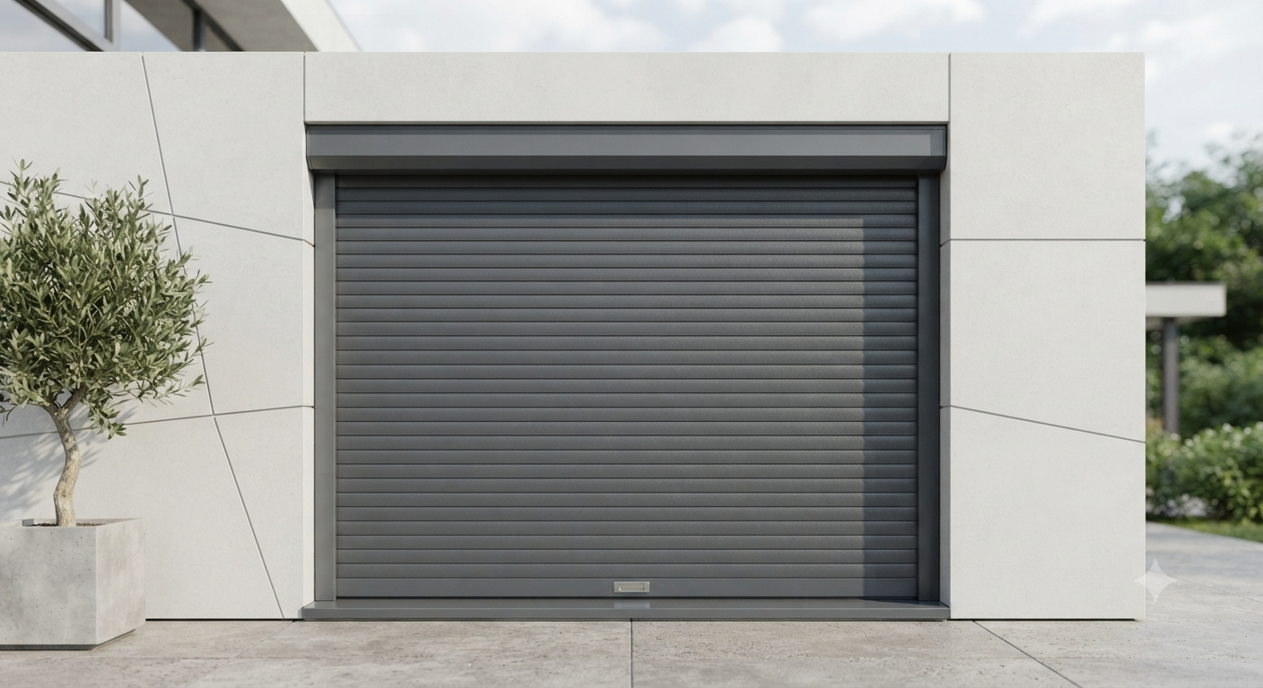 Aluminium Anthracite Sectional Shutter Door